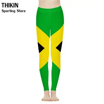 

Jamaica Flag Pattern Women's Sports Pants Causal Female legins Pants High Waisted Seamless Leggings Spodnie Dresowe Damskie
