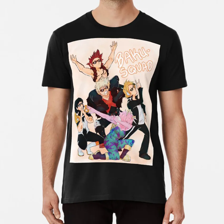 Memesquad 2k18 T shirt bnha mina ashido bakugo katsuki denki kaminari sero hanta kirishima eijirou boku no hero academia