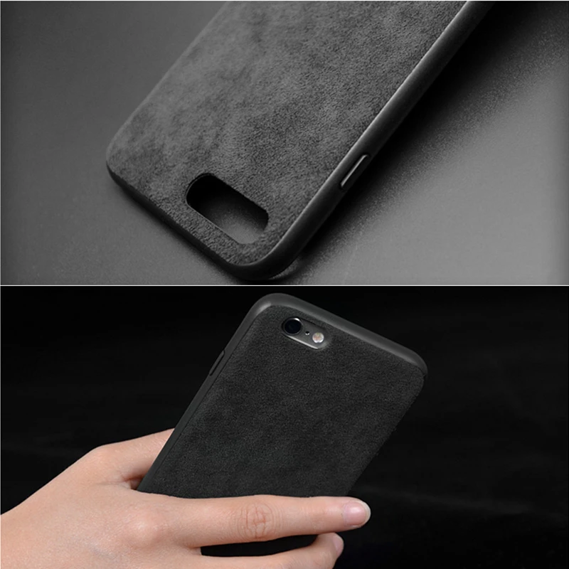Чехол для iPhone X XS Max XR 11 Pro MAX Итальянская замша как ткань Downy кожаный чехол