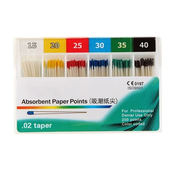 

Dental Absorbent Paper Points Root Cancel Endodontics Cotton Fiber Tip Dentist Product Mixed Size Teeth Whitening Products TSLM2