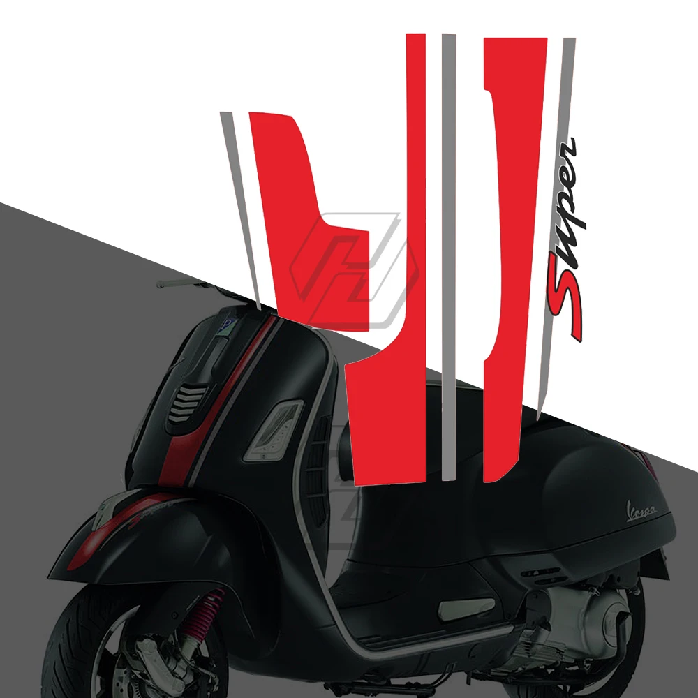 Custodia Kit Decalcomanie Moto Per Vespa Gts 300 Super 2008-2018 E Gtv Gts 250 300 300Ie