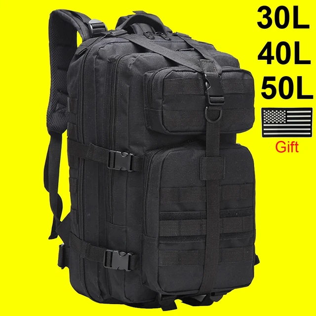30L/40L/50L Large Capacity Men Army Military Tactical Backpack 3P EDC