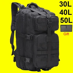 30L/40L/50L Large Capacity Men Army Military Tactical Backpack 3P EDC Molle Waterproof Bug Rucksack Hiking Camping Hunting Bags