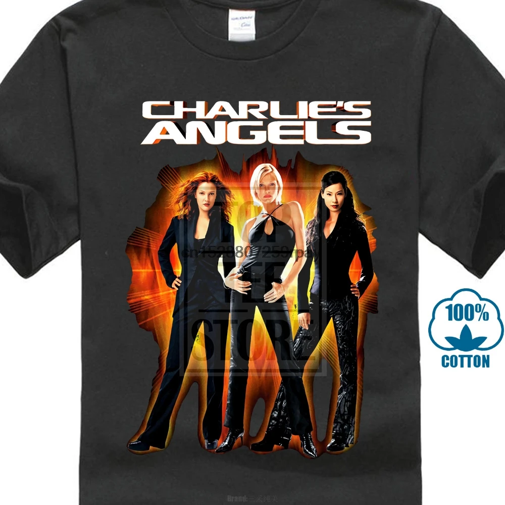 Забавные мужские футболки с принтом Charlie Angels в стиле хип-хоп уличная футболка Homme