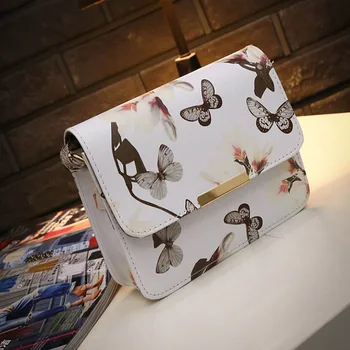 

Hot Sale Korean Version Women Floral leather Shoulder Bags Satchel Handbag Retro Messenger Bag Clutch Shoulder Bags