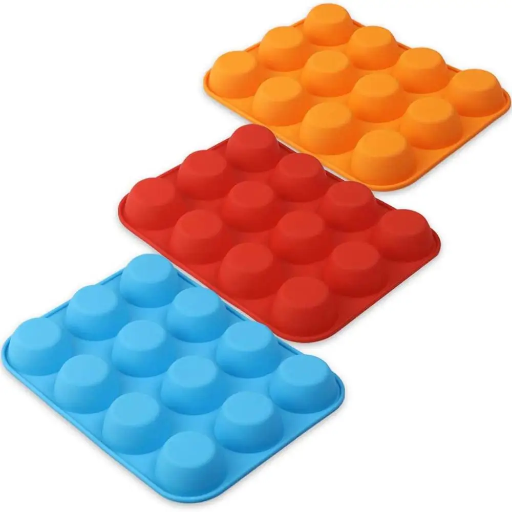 3PCS Egg Muffin Baking Silicone Molds Candy Cookies Cupcake Chocolate Bakeware Pan Kitchen Tool Accessories Gadgets 2