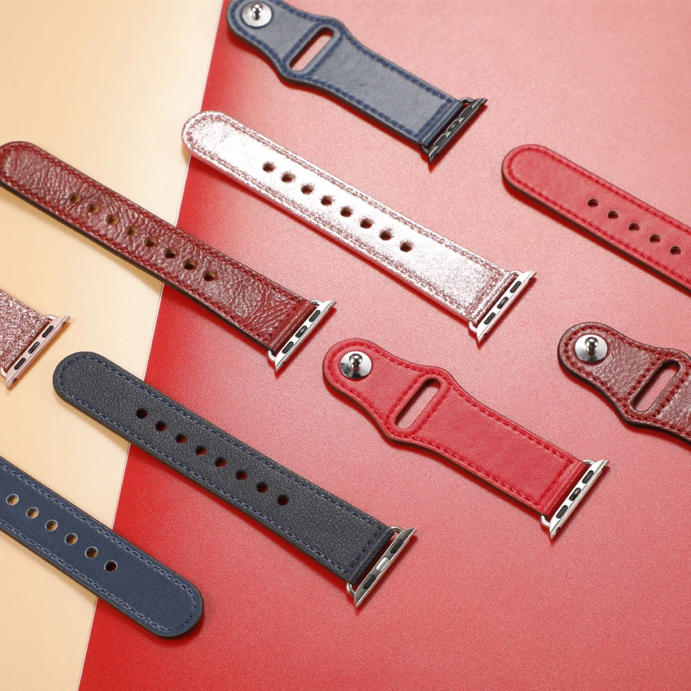 Ремешок из натуральной кожи для apple watch band 44 мм 40 мм iwatch band 42 мм 38 мм браслет ремень ремешок для apple watch 4 3 5 2 1 44