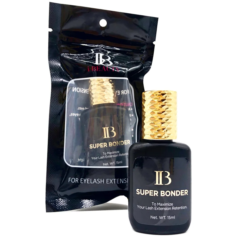 5 Bottles IB Super Bonder Eyelash Extension Glue 15ml IB Primer Professional Clear False Lash Adhesive Makeup Tools Wholesale 5