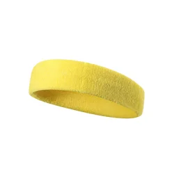 Ultimate Sweat-Absorbent Sports Headband for Fitness and Active Lifestyle (Yellow)