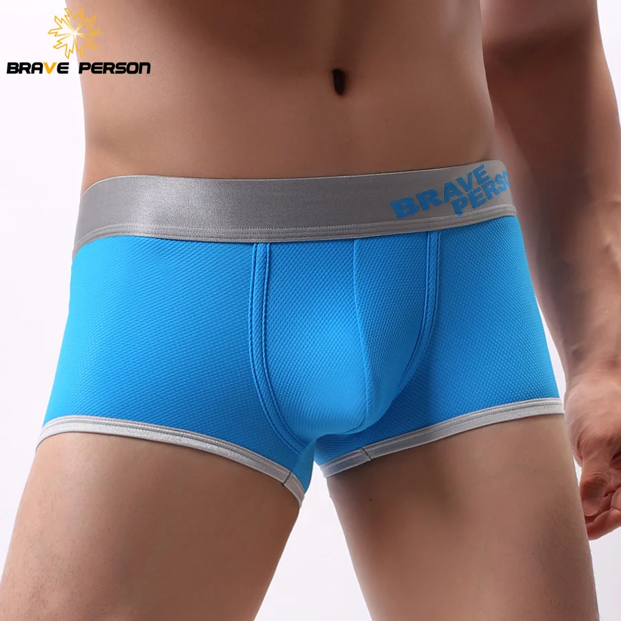 

BRAVE PERSON Underwear Men Boxer Shorts High Quality Nylon Mens Boxers Briefs Sexy Underwear Male Fashion Panties