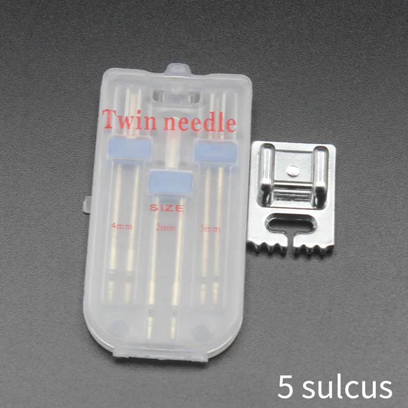 5sulcus 50x24x4 мм DIY Швейные Инструменты бытовые многофункциональные украшения аксессуары для шитья 3 шт. швейный пресс для ног Двойная игла комбинация - Цвет: 5sulcus