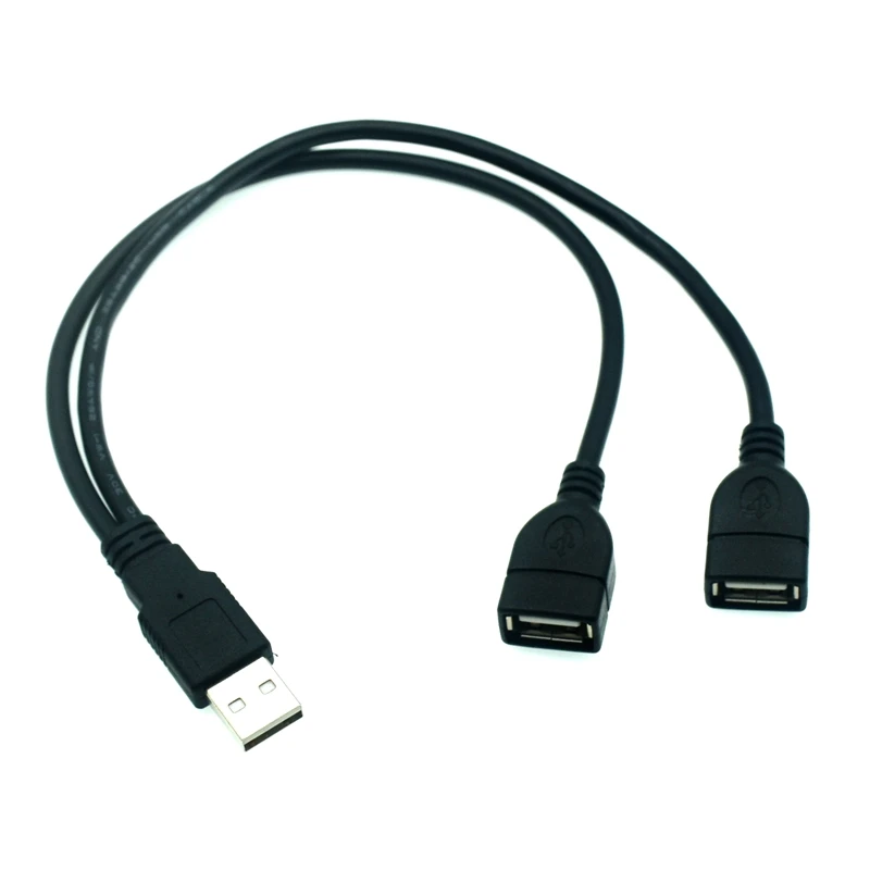 USB 2.0 A Male to Dual USB Female Y Splitter Hub Adapter - Charging Power Extension Cable, 30CM Description Image.This Product Can Be Found With The Tag Names Dual usb female power cable, Splitter 2 male female 1 usb 20, Usb splitter cable male 2 female adapter