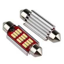 Feston 31mm 36mm 39mm 42mm LED Ampoule C5W C10W Super Lumineux 4014 SMD Automatique Sans Erreur de Canbus Intérieur Doom Lampe Voiture Lumière