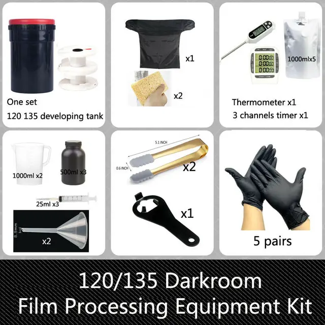 35mm Film Darkroom Supplies FPP Home Development Starter Kit