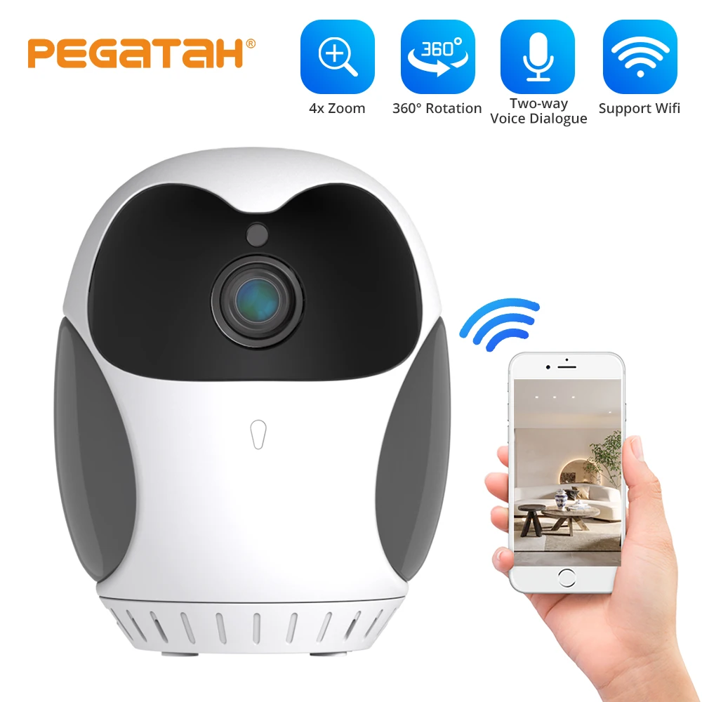 

1080P mini Camera wifi IP camera 4x zoom 360Â° PTZ Home Security IP Camera Surveillance 2-Way Audio CCTV Pet Camera Baby Monitor