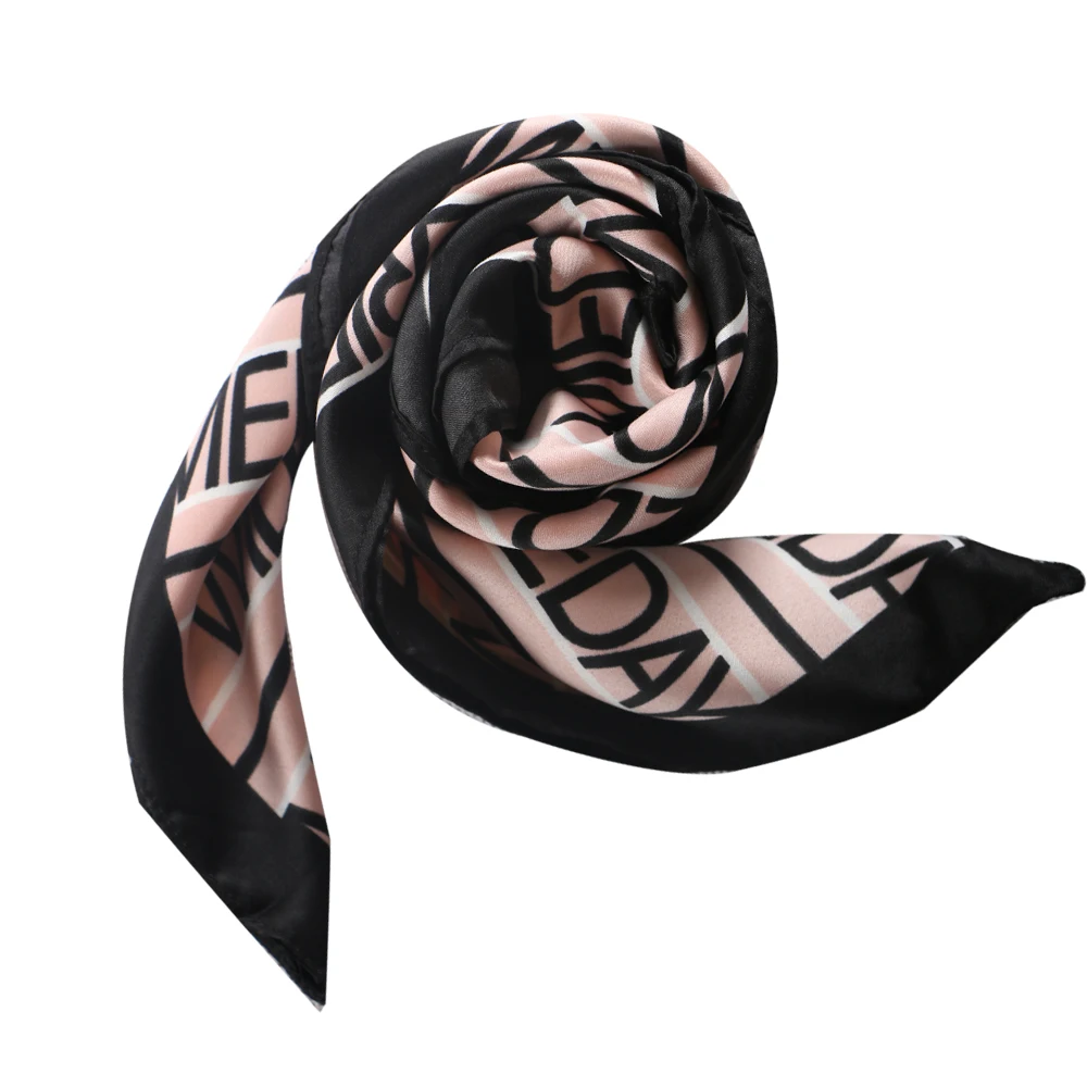 Маленький квадратный атласный шарф, платок на шею, платок для женщин, бандана, элегантная женская повязка на голову, повязка на голову, платок Sjaal