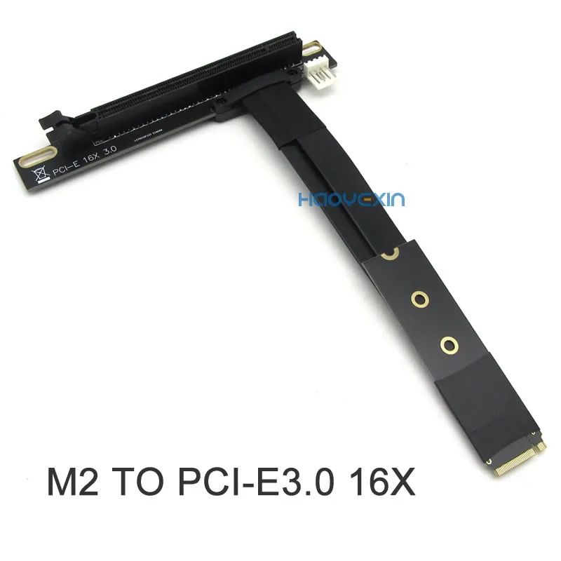 para Pcie Riser Pcie x4 Pci-e3.0 4x para M.2 Nvme m Chave 2280 Riser Cartão Gen3.0 Cabo m2 Chave-m Pci-express Cabo de Extensão 32g Bps m2 - Imagem 3