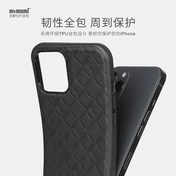 

Maimai Mi Is Suitable for iPhone 12 Mobile Phone Case Iphone12promax Cowhide All-Inclusive Drop-Proof Protective Cover