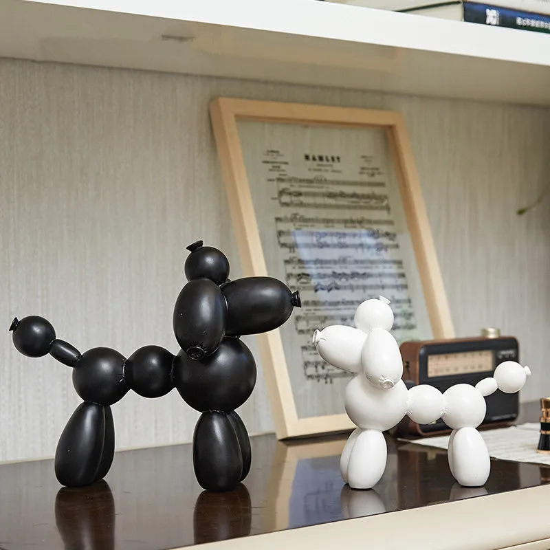 

Modern Jeff Koons Balloon Dog Statue Abstract Sculpture Fashion Balloon Dog Resin Sculpture Art for Statue Home Decor X3816