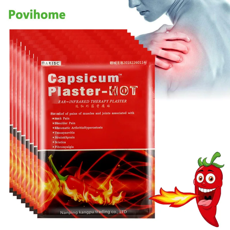 Обезболивающий пластырь Capsicum 80 шт. от ревматоидного артрита китайские