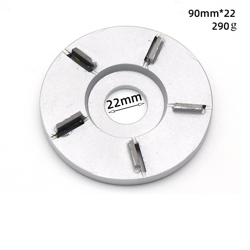 Cena 1 sztuk 90x22mm zakrzywione płaskie 3 4 5 6 zęby samolot tarcza do rzeźbienia w drewnie frez 22mm przysłona taca herbaciana narzędzie do frezowania