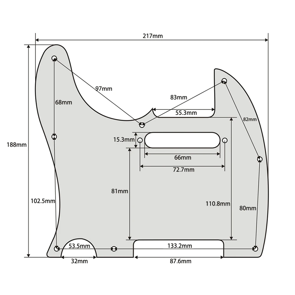 Гитара для правшей Tele Pickguard для электрогитары из алюминиевого сплава золотые инструменты