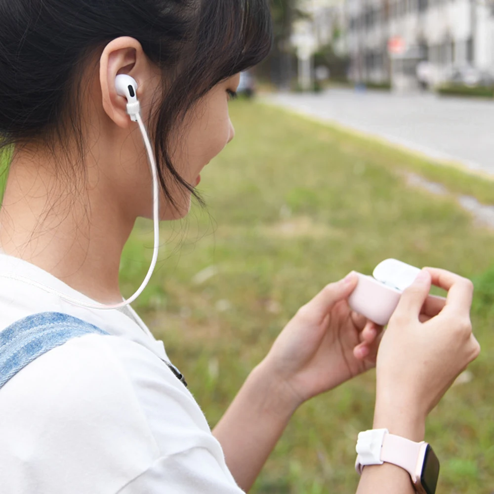 5 в 1 защитный чехол для Apple AirPods Pro Чехол для зарядки+ ремешок для часов+ ремни против потери+ сумка+ крючок аксессуары для наушников
