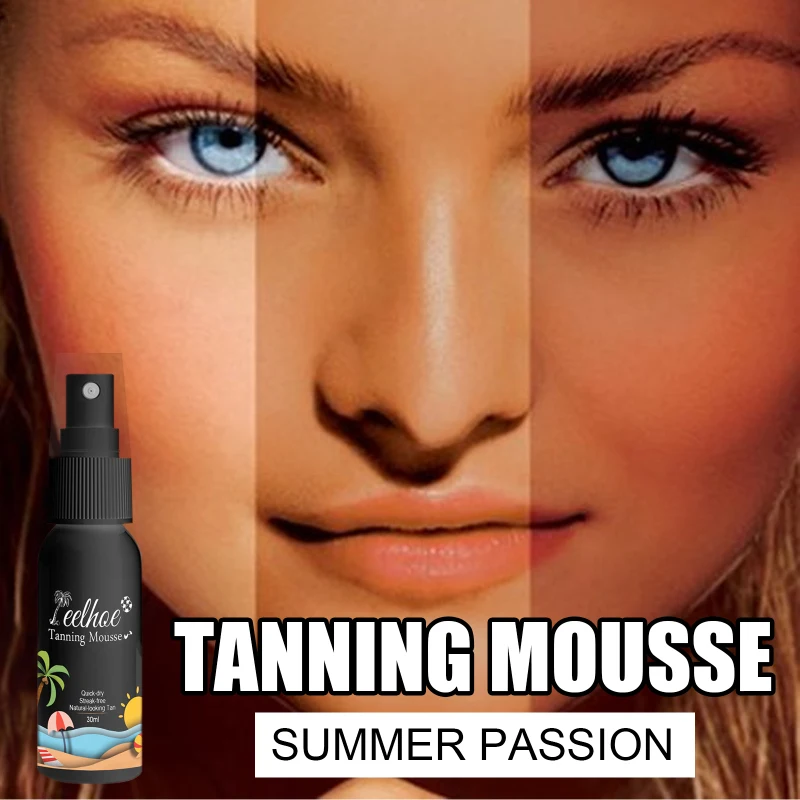 Long Lasting Sunless Tanning Self Tan Organic Self Tanner Long Lasting Bronze Fake Tan Body Natural Tan Mousse Spray TSLM1