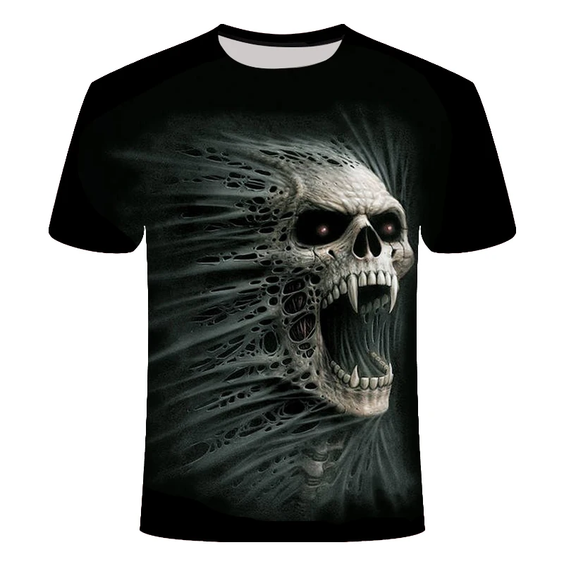 

Drop Ship Summer NewFunny skull 3d T Shirt Summer Hipster Short Sleeve Tee Tops Men/Women Anime T-Shirts Homme Short sleeve tops