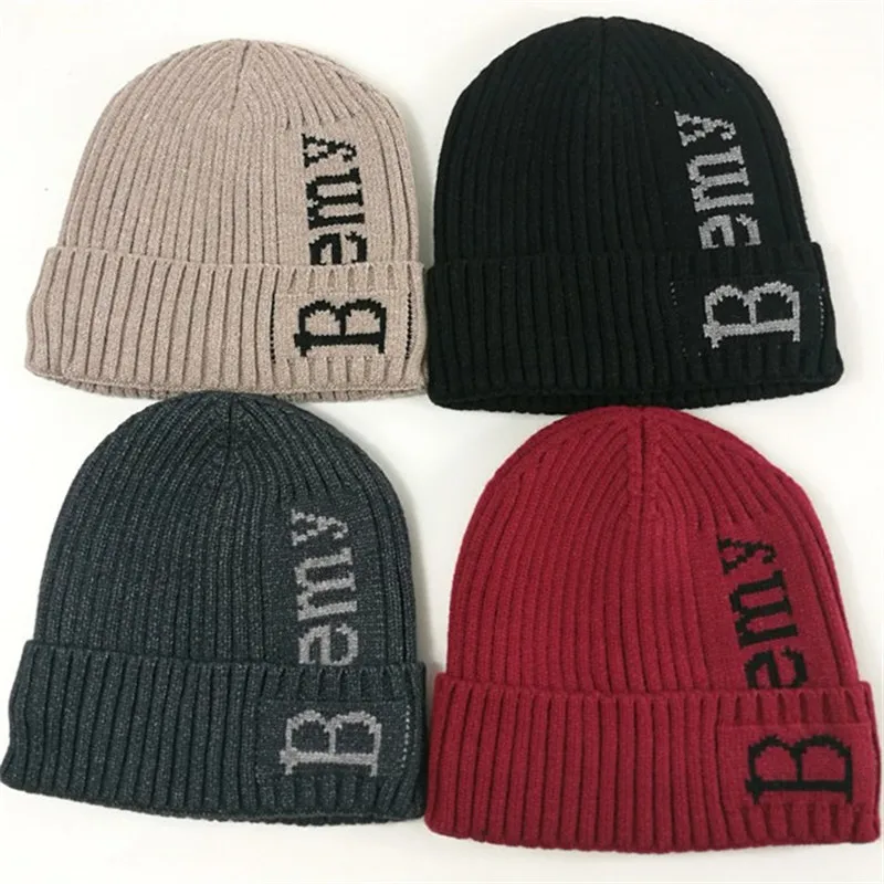 Вязаные Утепленные зимние шапки для женщин и мужчин Skuiless Beanies модные шерстяные Повседневные шапки унисекс с буквенным принтом Docker Прямая поставка