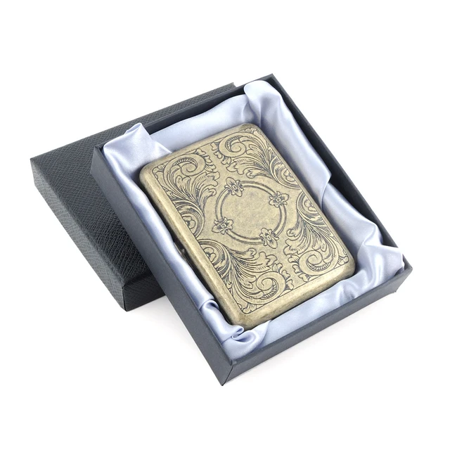 New Retro Metal Cigarette Case Hand-carved 3 Ways To Open High Quality Vintage  Cigarette Box Christmas Gifts Smoking Accessories - AliExpress