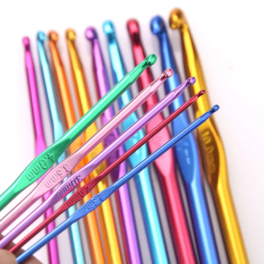 Crochet Hooks Set Multiple Sizes Crochet Needles knitting needles crochet kit crochet hooks knitting supplies crochet needles knitting material knitting craft supplies Random Colors Needle Knitting Set For Knitting of Hooks