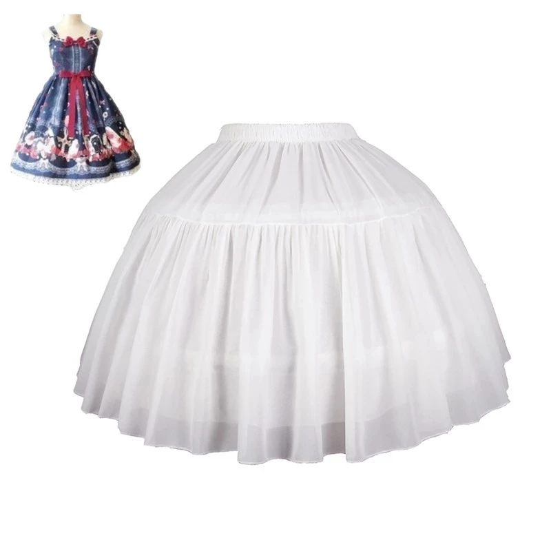 

Women's Girl's Lolita Petticoat Bridal Petticoat Cosplay Party Prom Dress Short Underskirt Tulle Crinoline Petticoat Puffy Skirt
