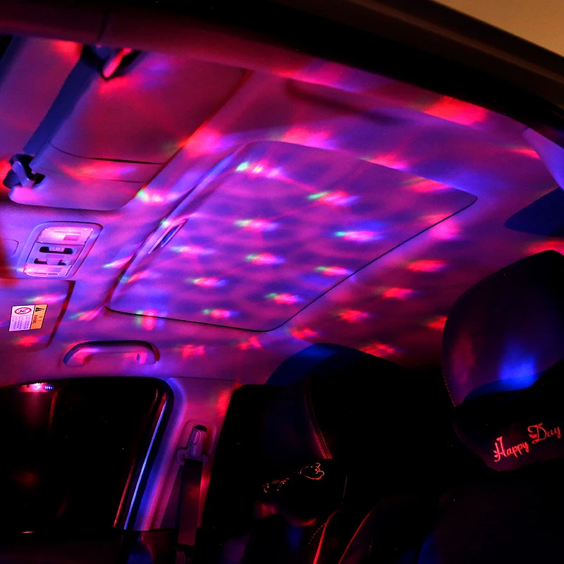 AICARKAS Автомобильный USB светодиодный RGB атмосферный свет авто украшение интерьера лампа DJ Мини красочная музыкальная лампа для вечерние автомобильные лампы