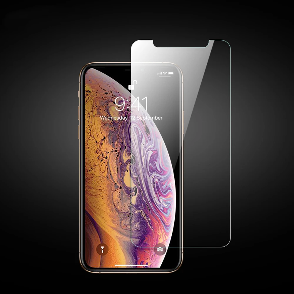 Закаленное стекло для iphone 11 pro X XR XS MAX 8 7 6 6S plus SE 2020 Защитная пленка экрана телефона