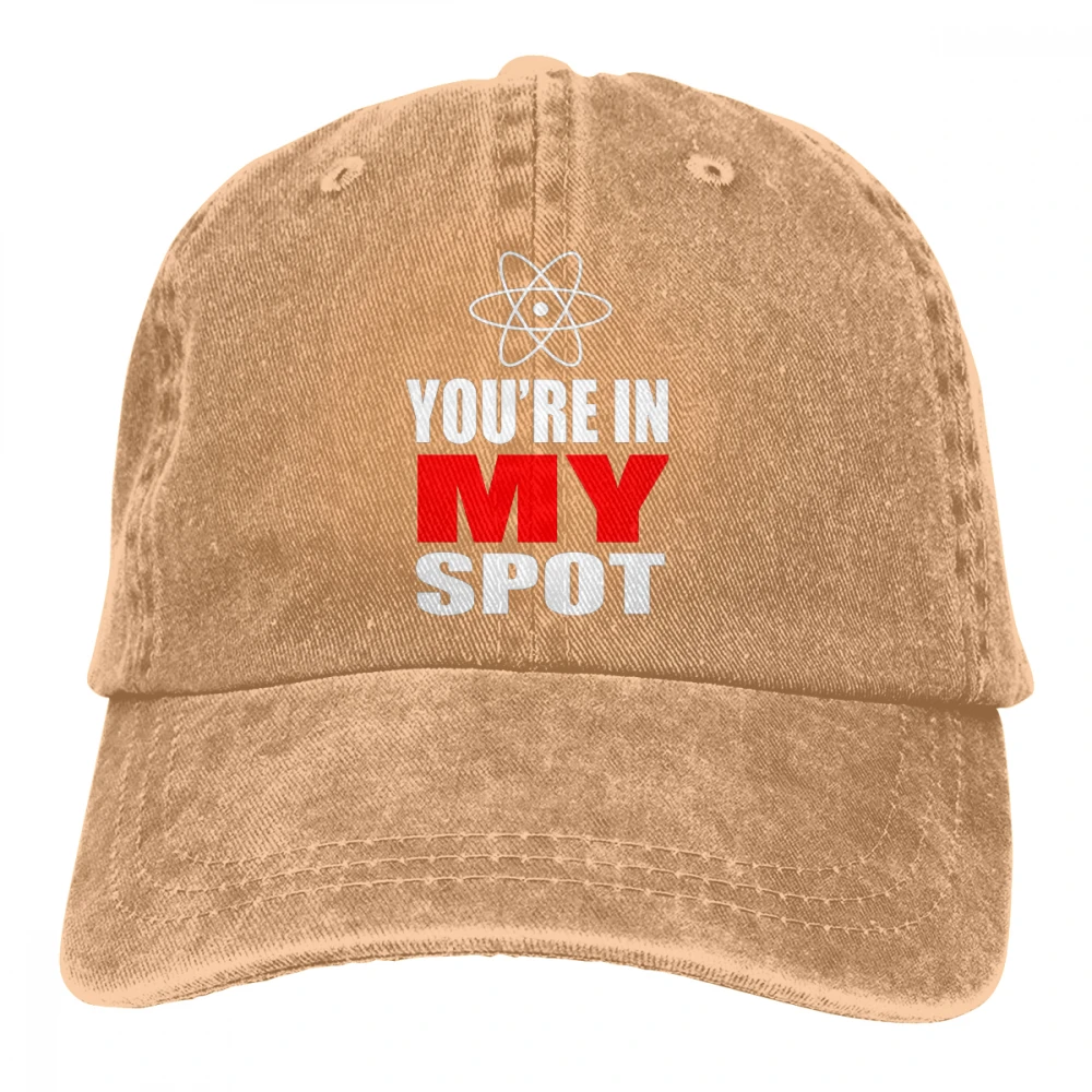 Вы в моем месте Casquette черный унисекс Мужские Женские джинсовые бейсболка с ремешком кепки Регулируемый Гольф папа шляпа - Цвет: Хаки