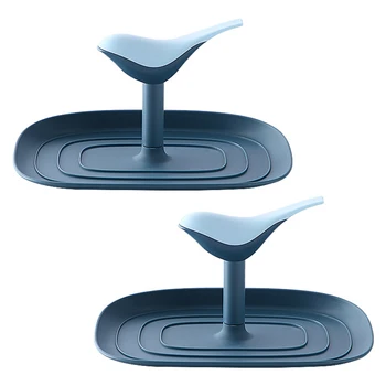

2pcs Bird Shape Non Slip Kitchen Organizer Easy Clean Heat Resistant Pot Lid Holder Cooking Utensils With Drip Pad Restaurant