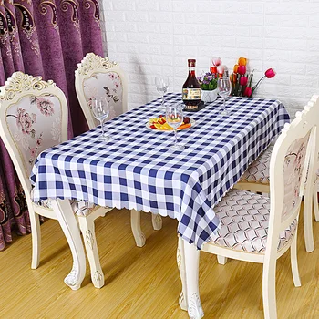

Simple Plaid Tablecloth Rectangle 2019 Modern Geometric Pastoral Thick Table Cover Vintage Hotel Home Coffee Dining Table Cloth