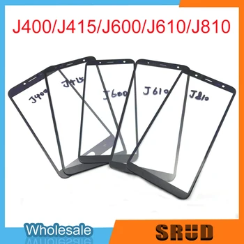 

50Pcs/Lot LCD Front Outer Glass Lens For Samsung Galaxy J4 Plus J6 J6 Plus 2018 J400 J415 J600 J610 With laminated OCA Adhesive