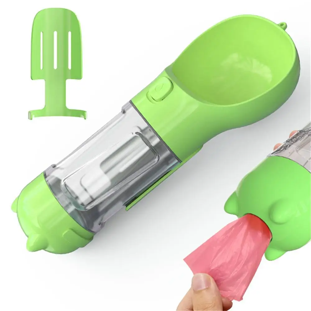 

Portable Pet Water Dispenser Multifunction Outdoor Dog Water Bottle With Poop Shovel Waste Bag Cat Feeder Puppy Drinking Bowl