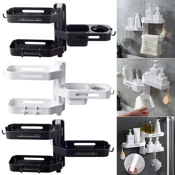

Newly Shower Shelf Bathroom Shampoo Shower Shelf Holder Kitchen Storage Rack Organizer Wall Mounted TE889