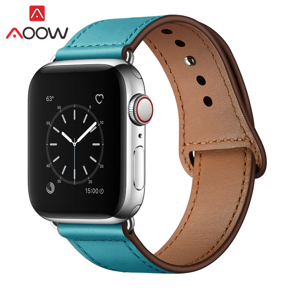 Ремешок из натуральной кожи петлевой для часов Apple Watch 38 мм 42 мм 40 мм 44 мм браслет ремешок Карлос Корреа аксессуары для iwatch 1 2 3 4
