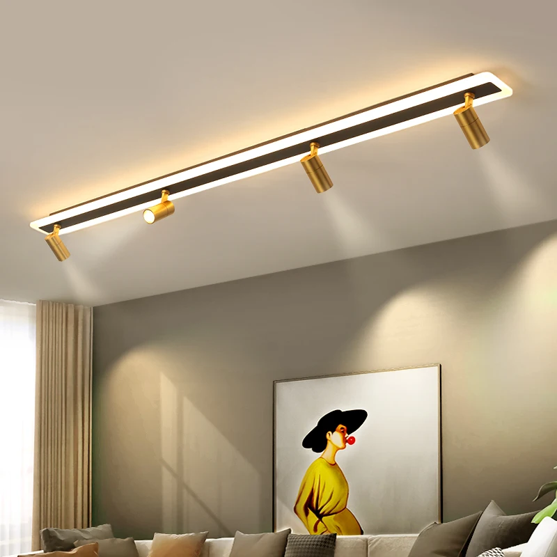 Luminária de teto led, moderna, para quarto, entrada de corredor, 110v