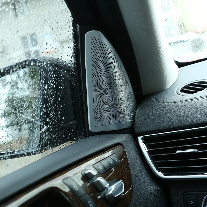 Крышка дверного динамика для Mercedes Benz GL ML GLS GLE W164 350 2012 2019 серебристые аксессуары
