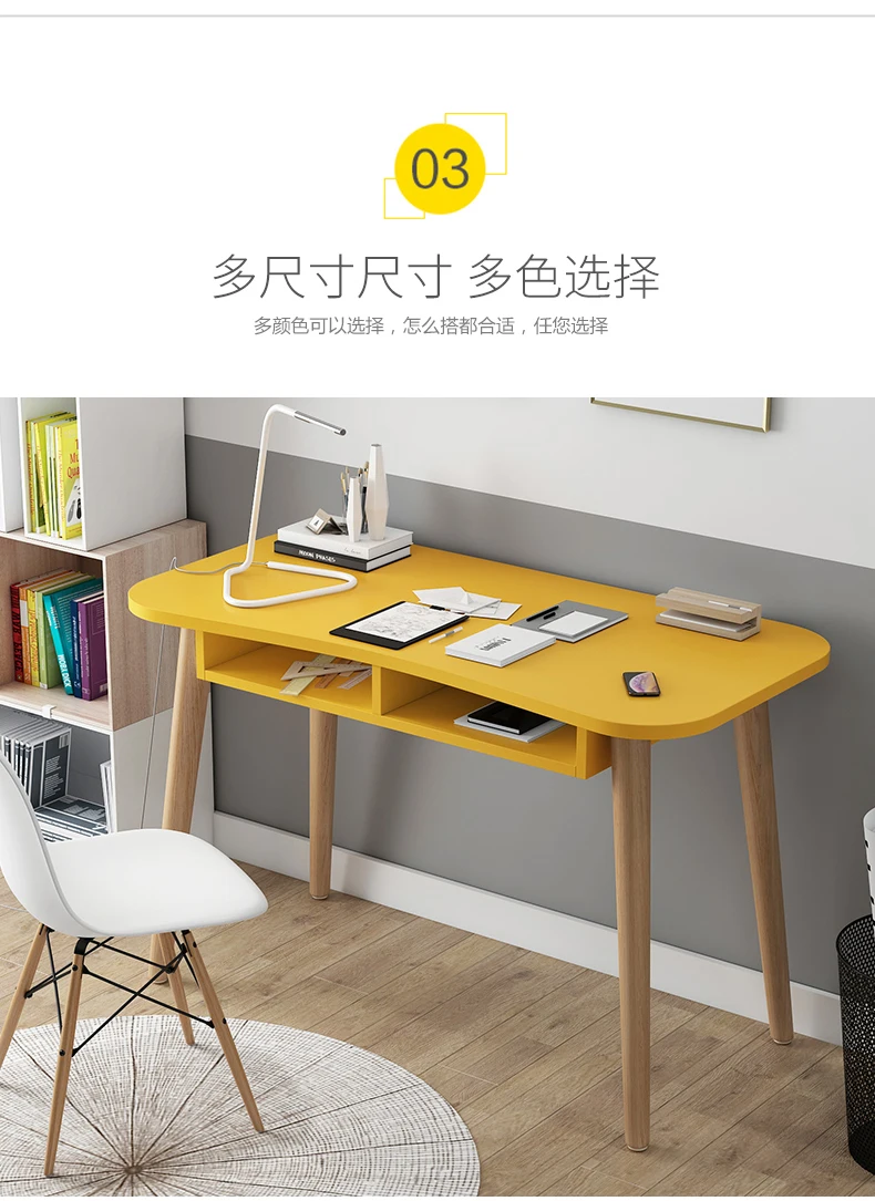 Ins, скандинавский простой домашний компьютерный стол, студенческий стол, офисный, современный, для спальни, маленькая, для квартиры, стол, белый