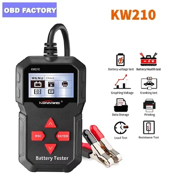 

Hot KW210 automatic smart 12V Car Battery Tester Auto Battery Analyzer 100 to 2000CCA Cranking Car Battery-Tester