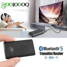 Bluetooth Receiver Transmitter Wireless 3.5MM Stereo Audio APTX Bluetooth 5.0 Adapter for TV Speaker Headphone Car Stereo System