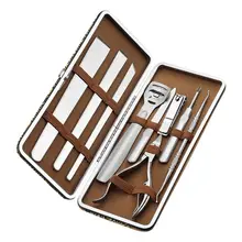 Набор инструментов для педикюра из нержавеющей стали для ухода за ногами, набор инструментов для удаления омертвевшей кожи, резак для кожи ног, кутикулы, клипер для ногтей