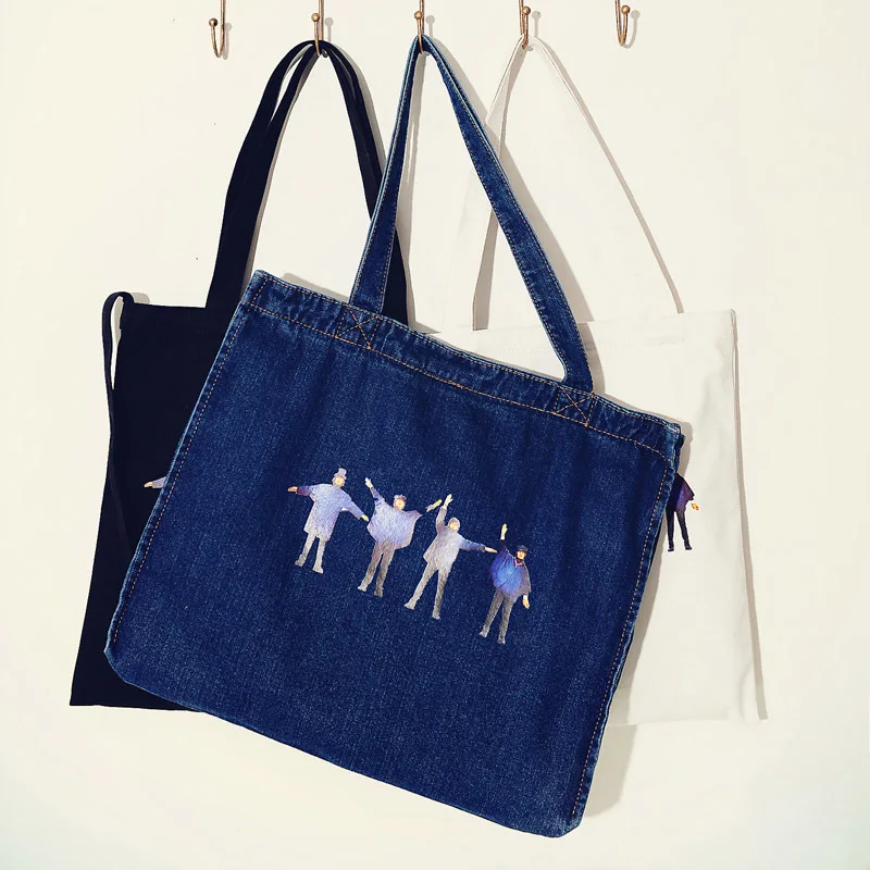 Парусиновая сумка с перекрестными краями для оригиональных thebeatles Beatles в стиле рок-н-ролл, уличная тканевая сумка на застежке, Портативная сумка на плечо