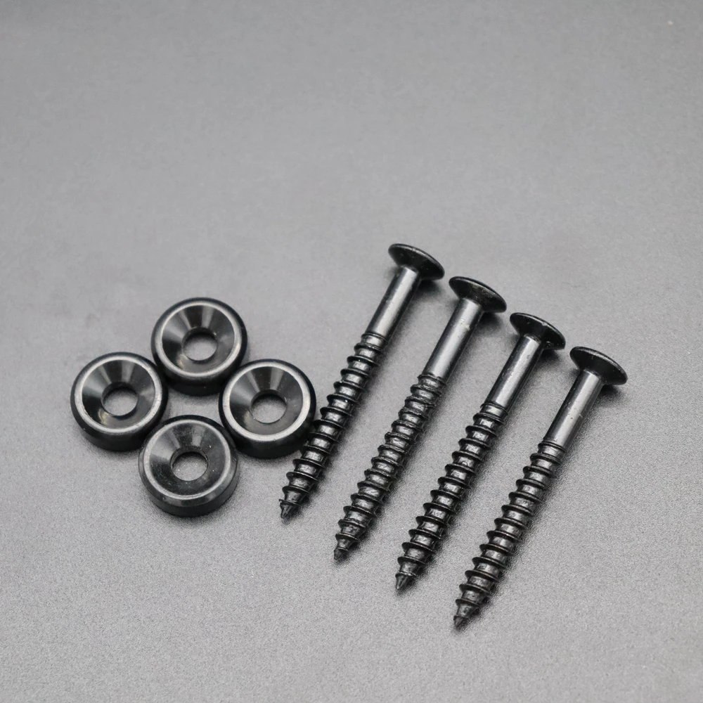 Guitar Neck Fixed Mounting Screw Ferrules Bushings and Bolts for Electric Guitar Bass 4pcs